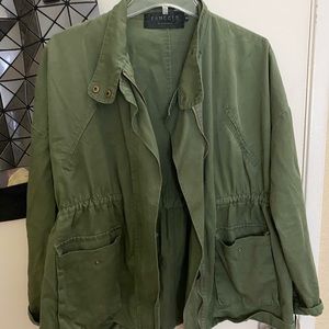 CUTE VINTAGE DARK GREEN WINDJACKET